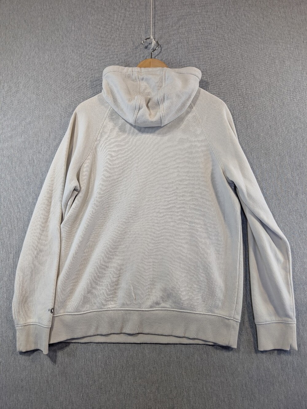Carhartt Force Relaxed Fit Logo Hoodie Women's Large Cream Moisture Wicking - Picture 9 of 12